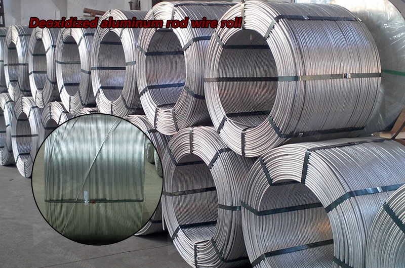 Deoxidized aluminum rod wire roll